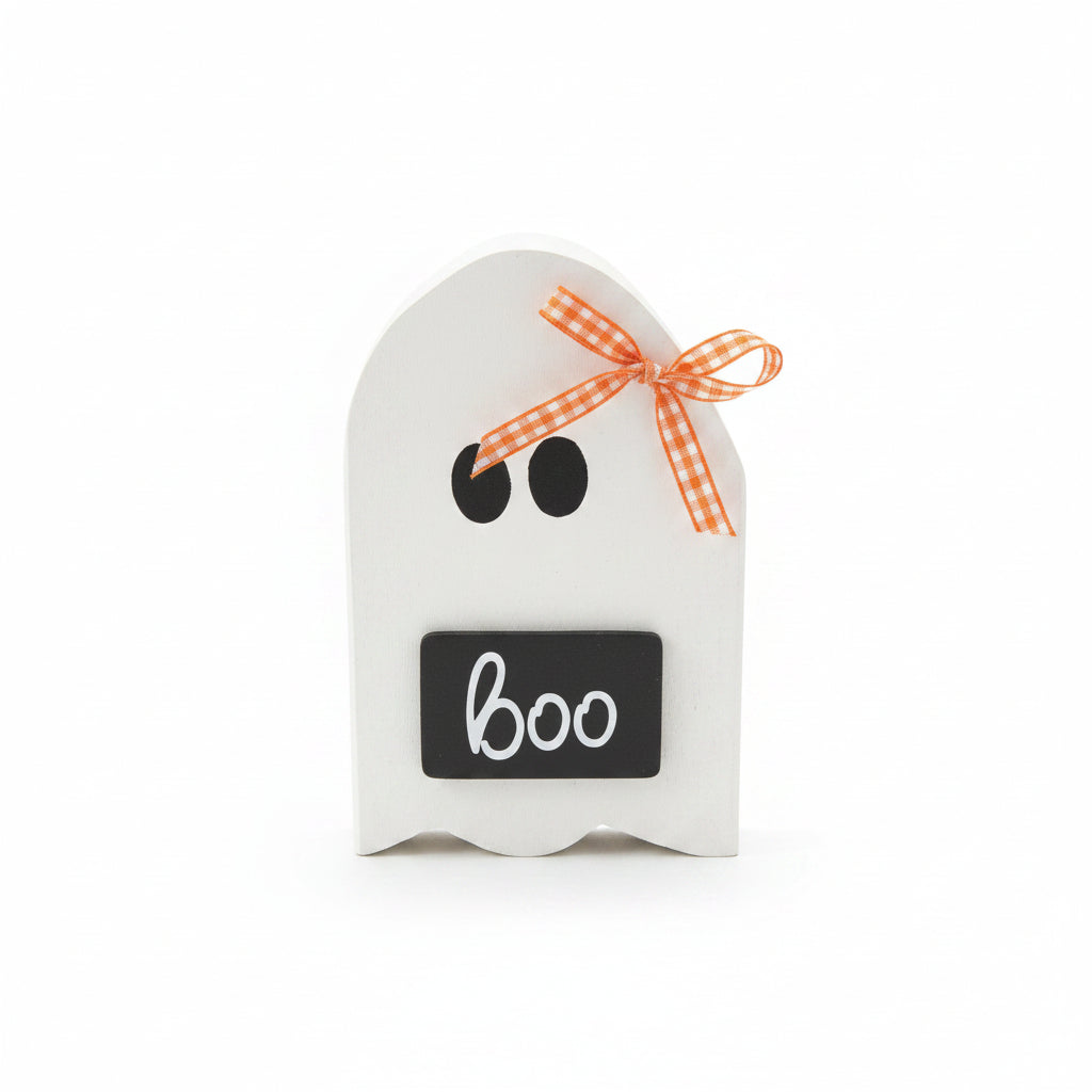 Small White Chunky Ghost w/Boo