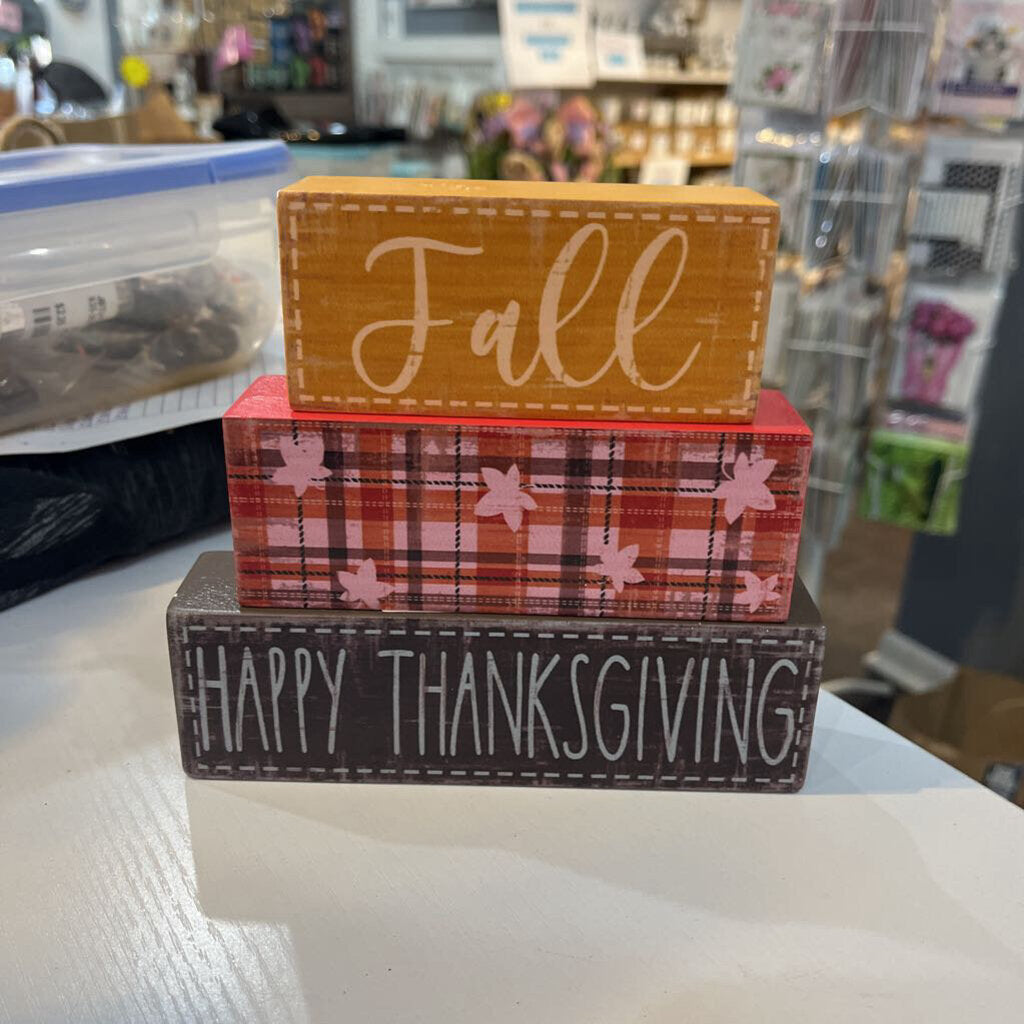 Fall Block Set of 3