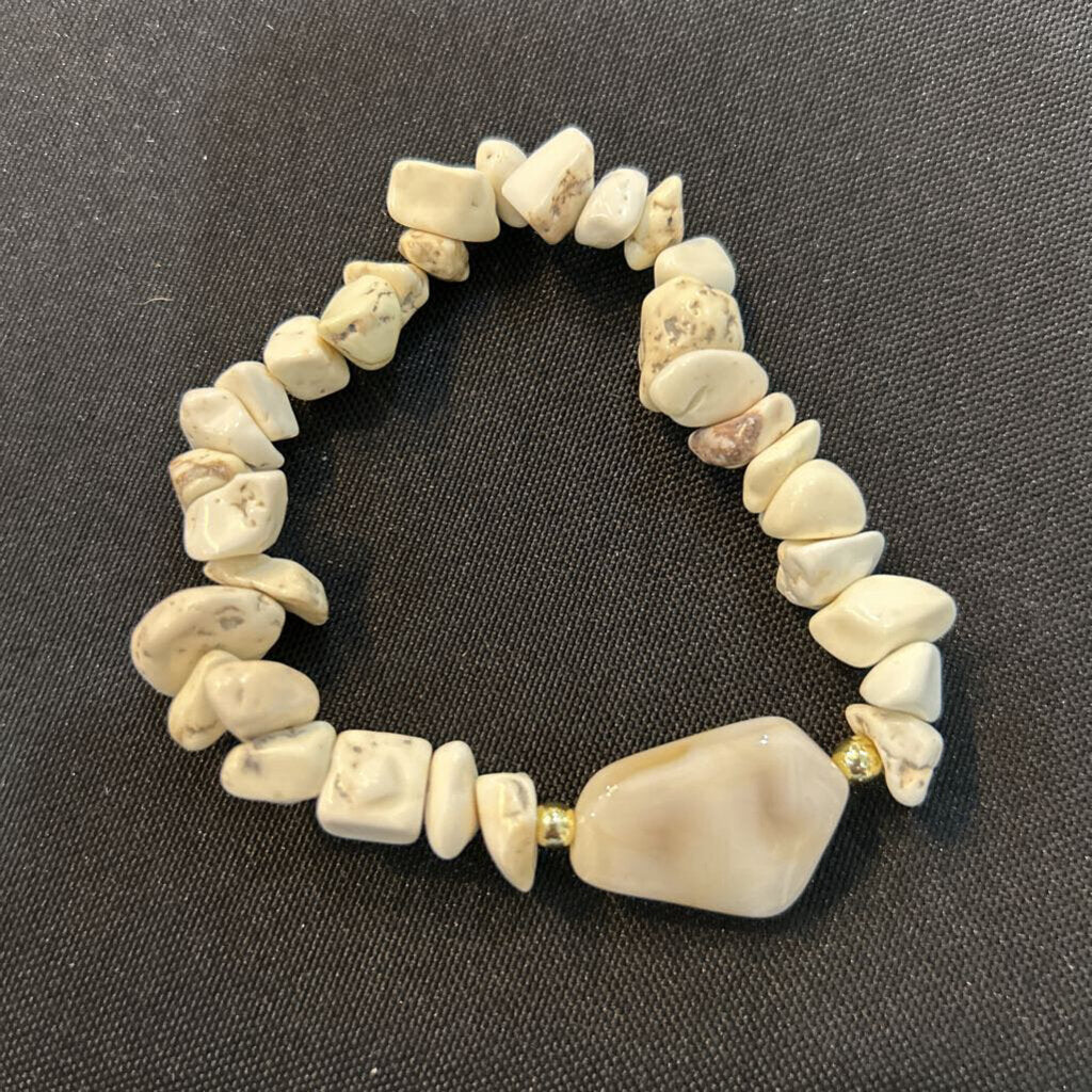 MJ Beige Stone Beige Stone Charm