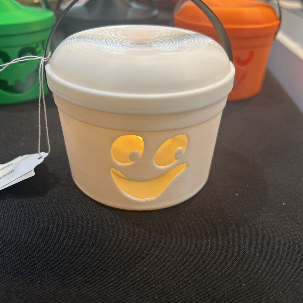 Boo Bucket Tealight-White