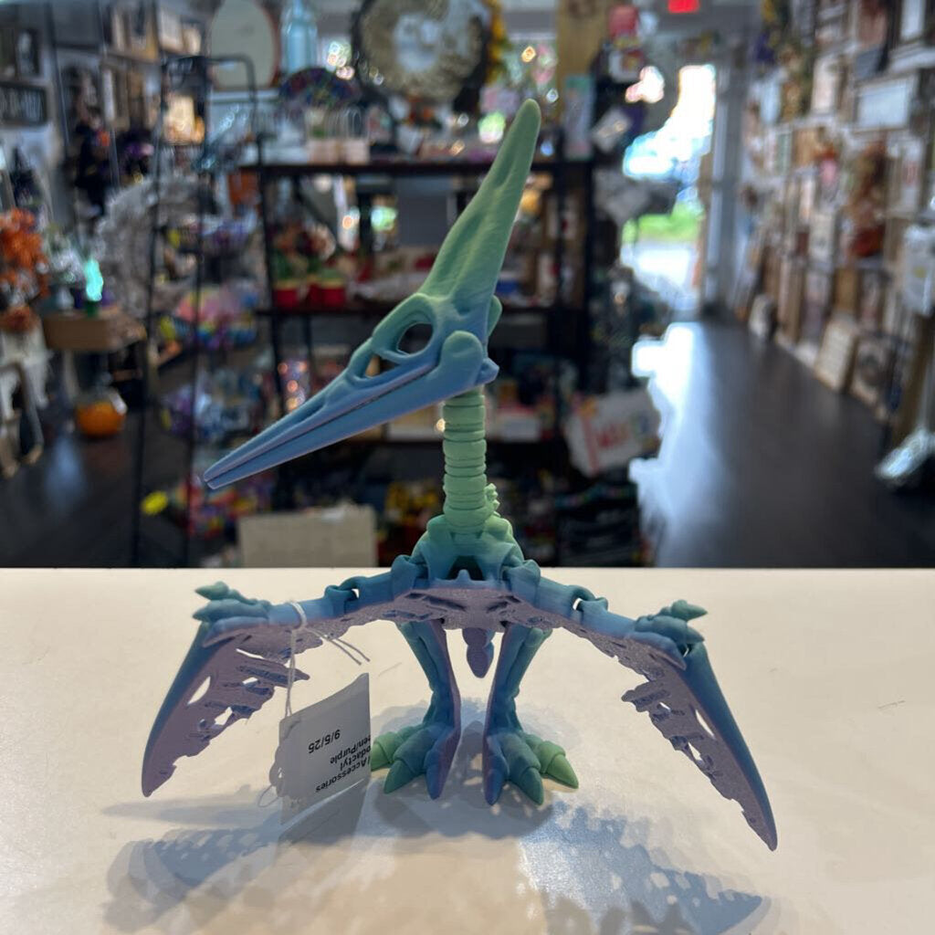 3D Pterodactyl Blue/Green/Purple
