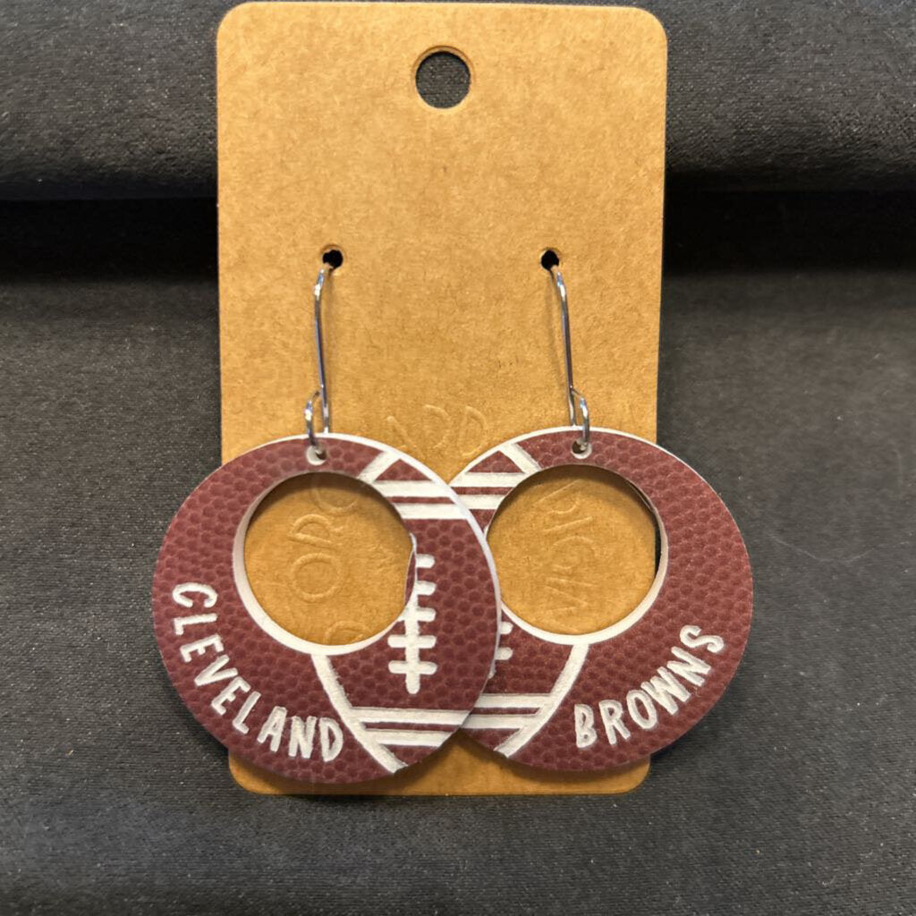 Cleveland Football Earrings