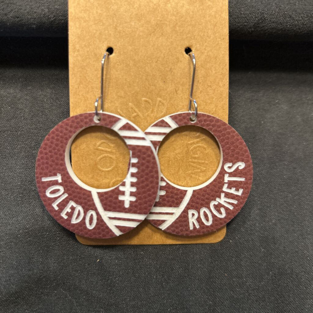Toledo Football Earrings