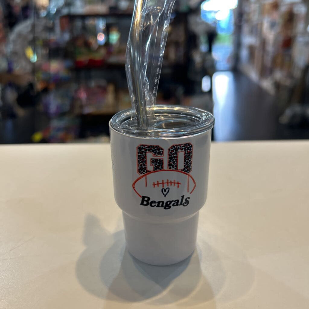 Cincy Bengals Peace Love 3oz mini