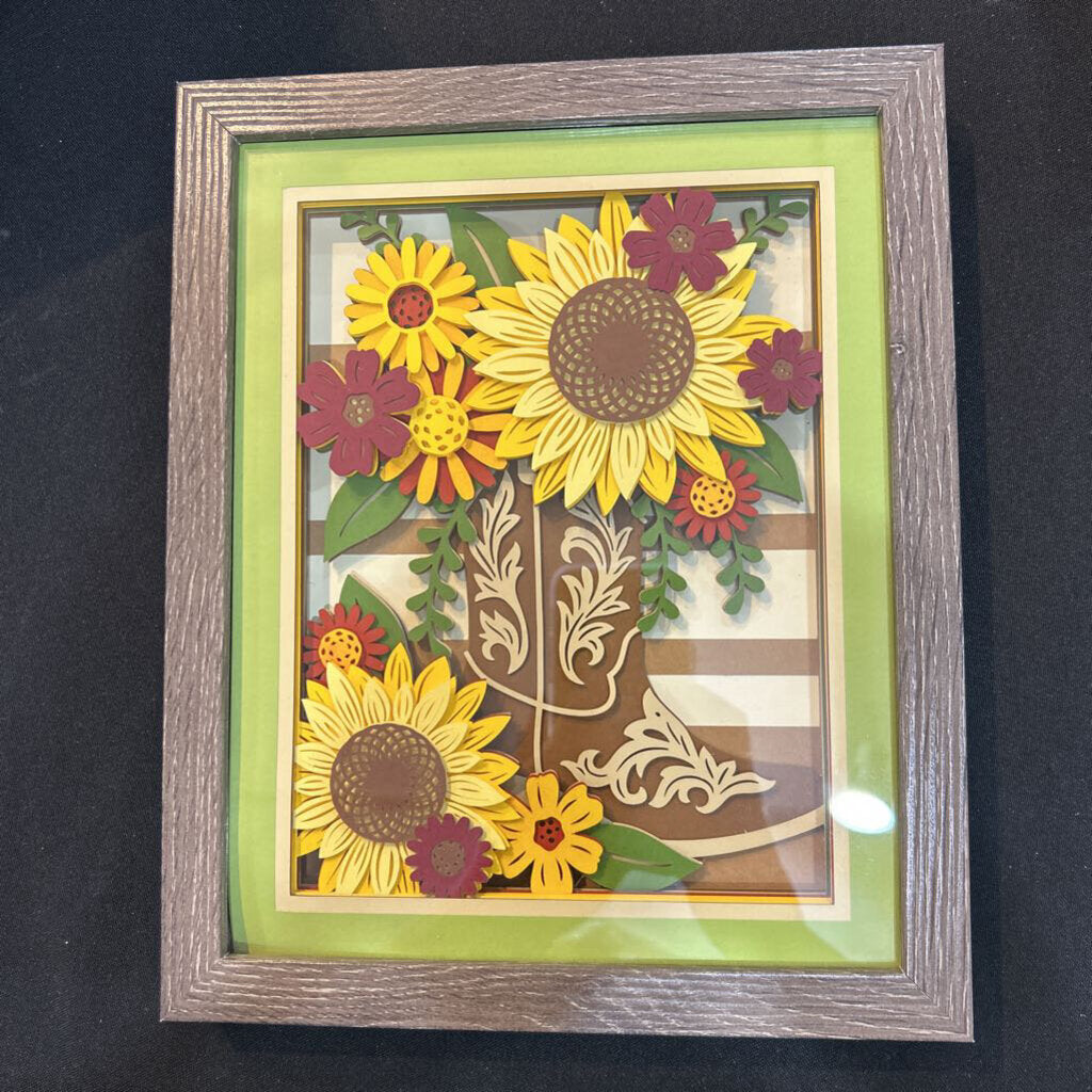 8x10 Br. Cowboy Boot Bouquet