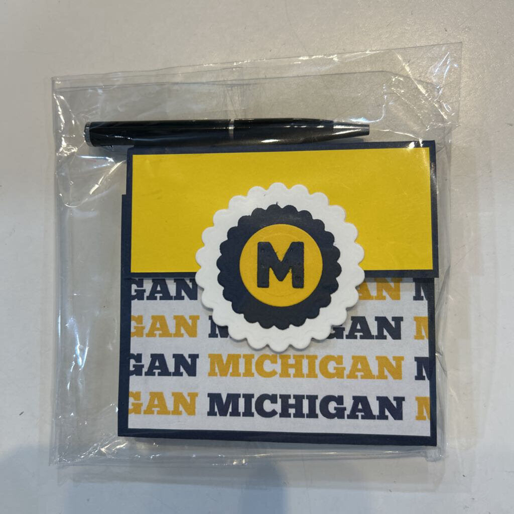 Notepad with Pen Michigan