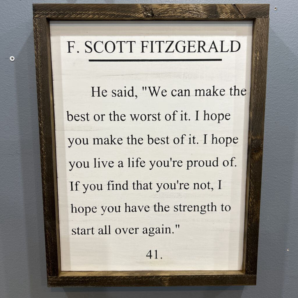 Fitzgerald Quote