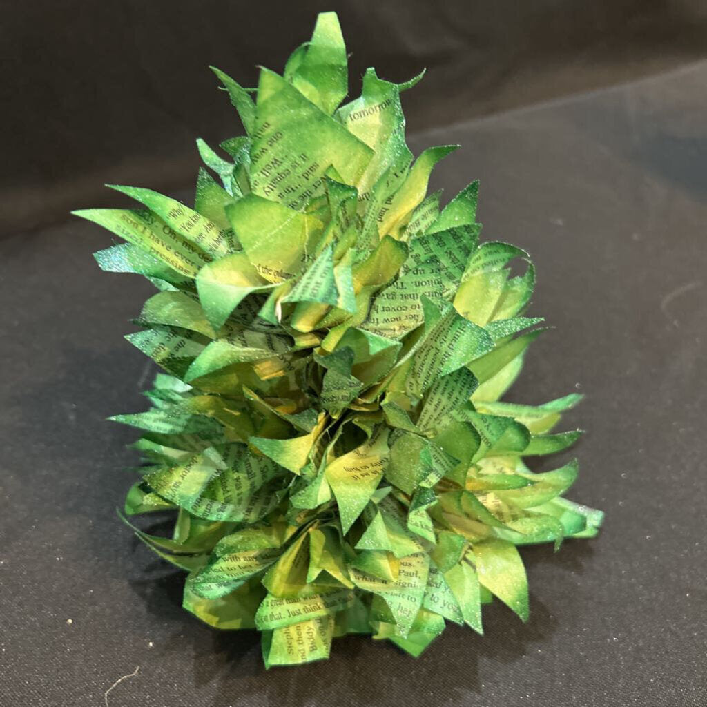 1. Book Page Christmas Tree