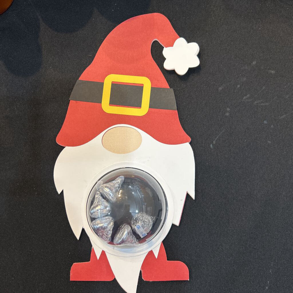 Paper Designed Gnome Candy Dome