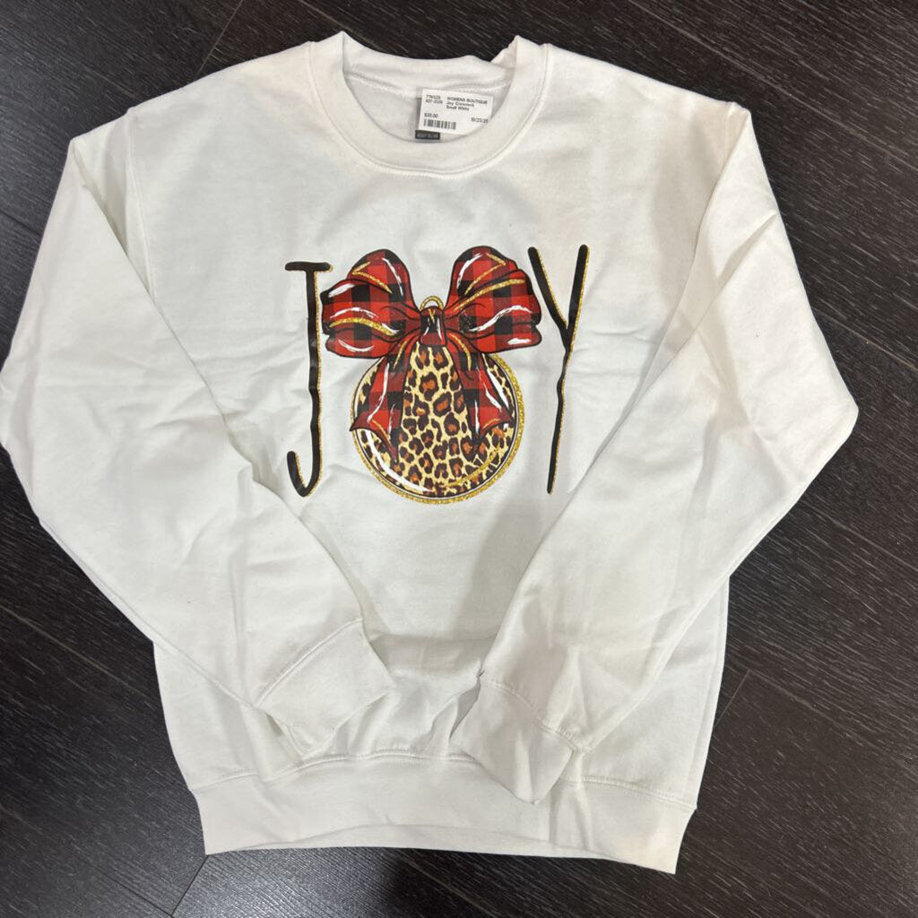 Joy Crewneck Small White