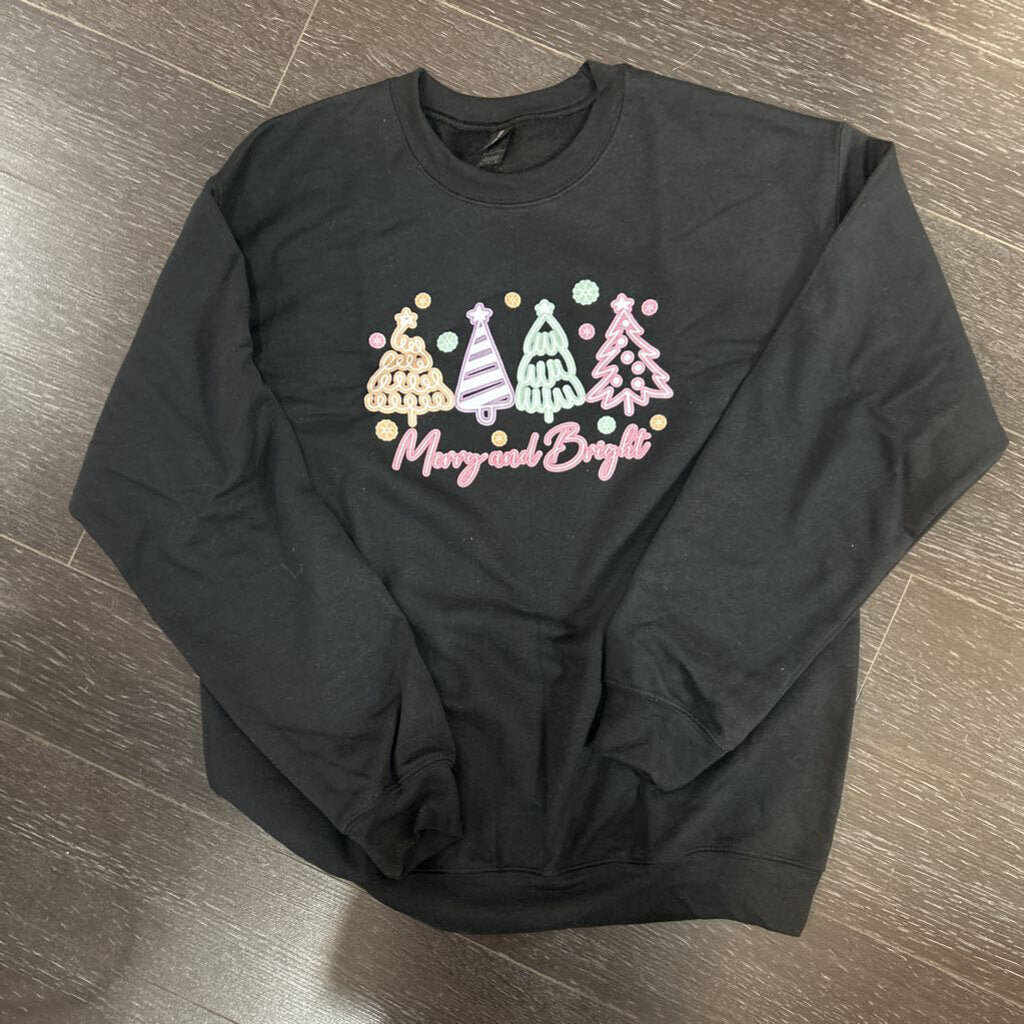 Merry and Bright Crewneck Med
