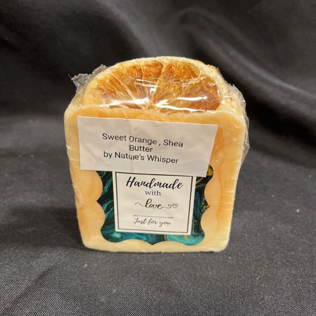 Sweet Orange & Bergamot W/Orange Slice Goat Milk Soap Bar