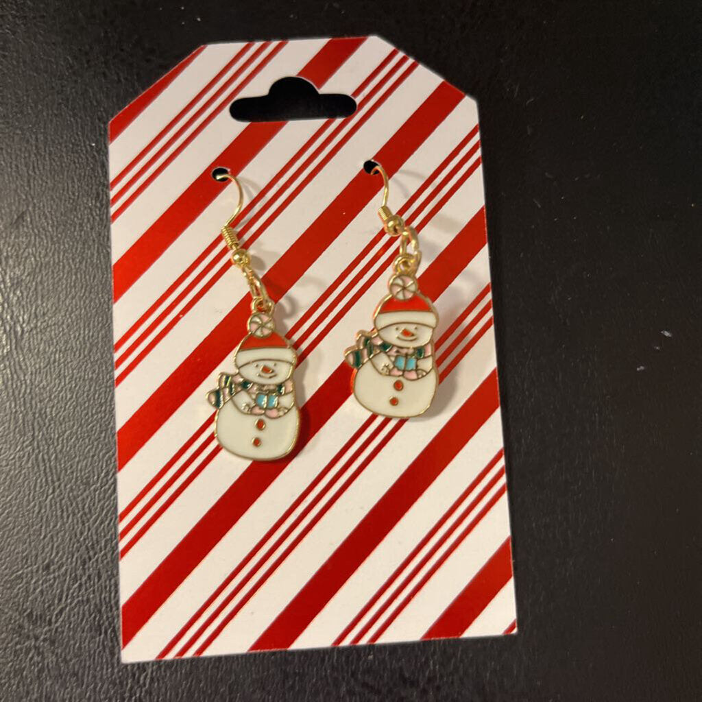 Snowman Earrings