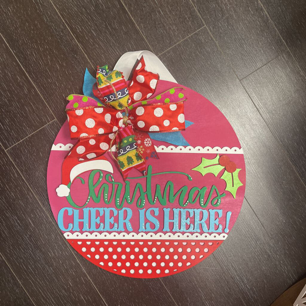 Pink Christmas Cheer Round