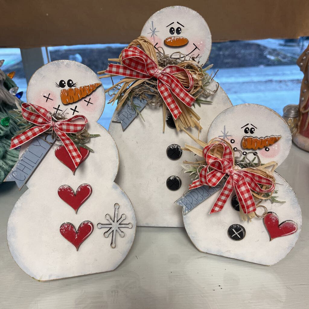 Snowman Family Trio