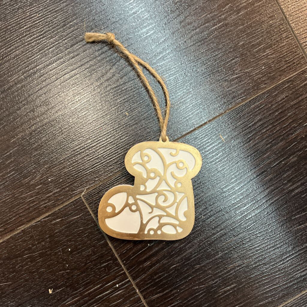 Chrome Stocking Ornament