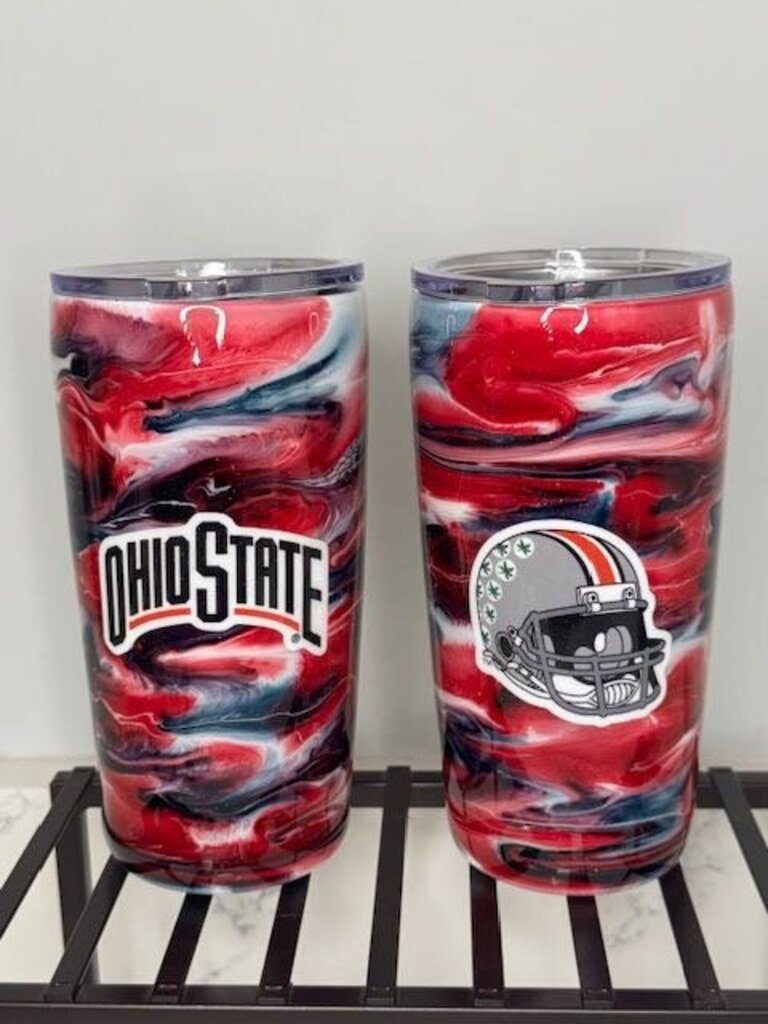 Ohio State 20oz Tumbler Wht/Gry/Red