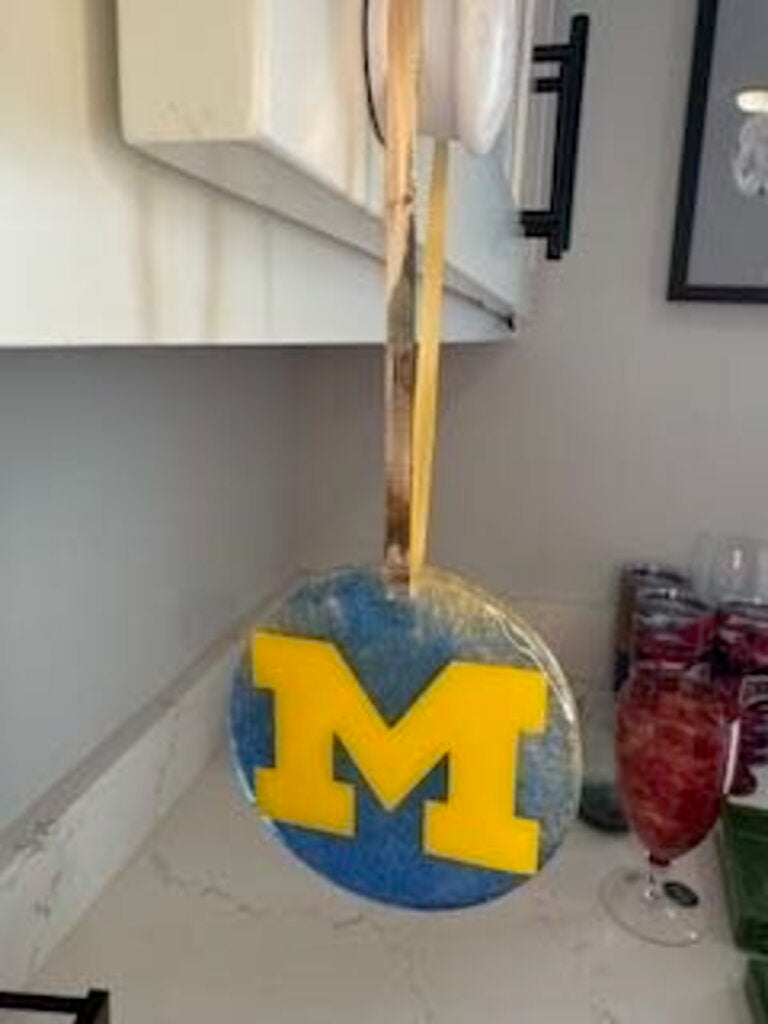 Michigan Ornaments Blu/Ylw 2.5in