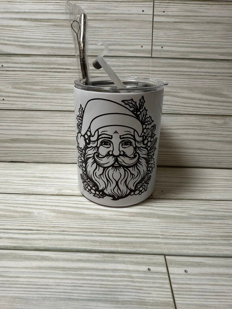Black & White SantaTumbler
