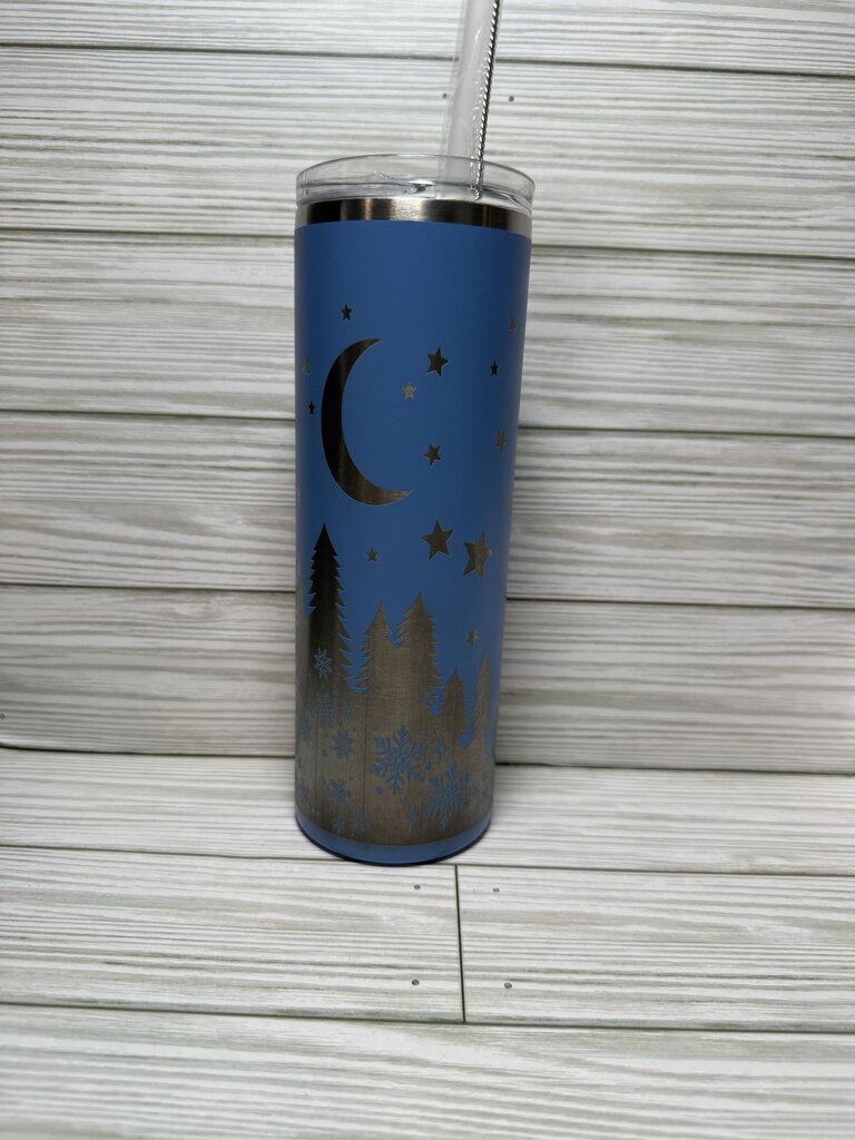 Blue Moon, Trees and Stars