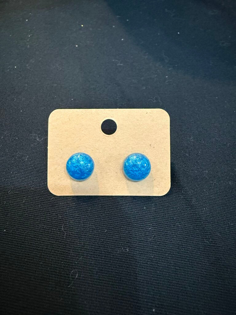 Earring M Circle Blue