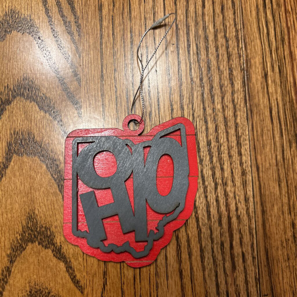 Ohio Script Ornament