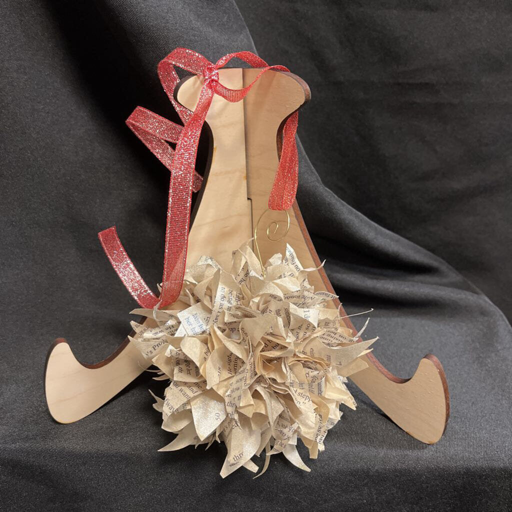 6. Hand-Crafted Rustic Point Bloom Ornament