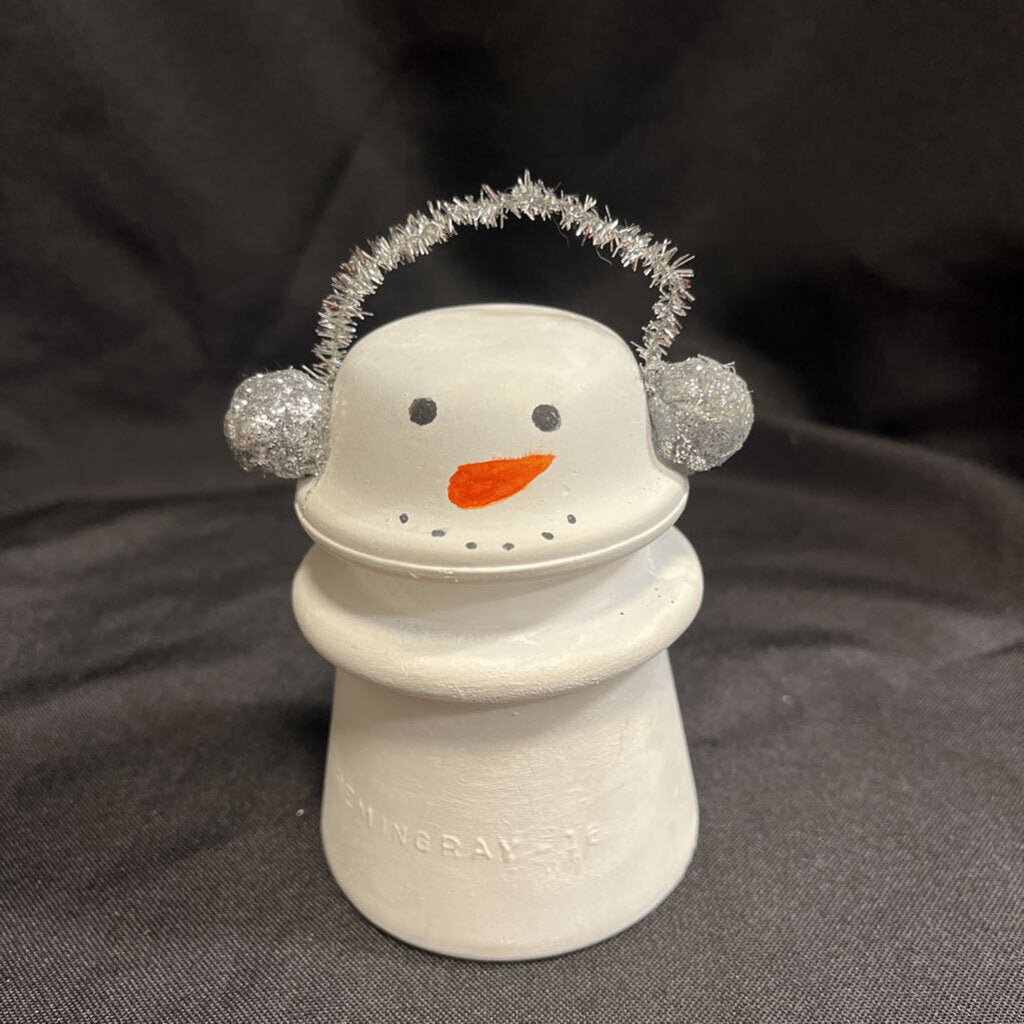 Glass Insulator Snowman