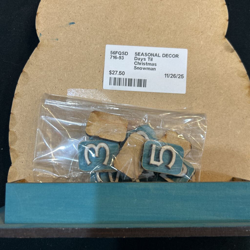 Days Til Christmas Snowman