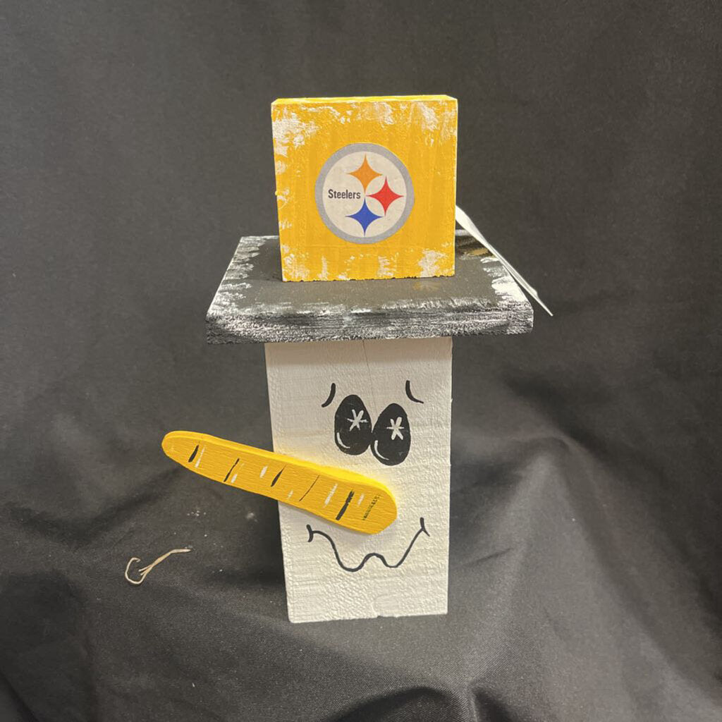Steelers Timber Snowman