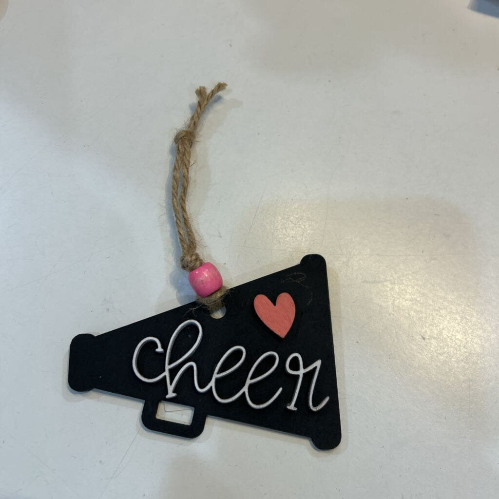 Cheer Ornament Black