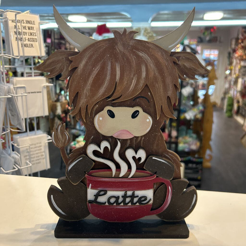 Large Latte Highland Cow