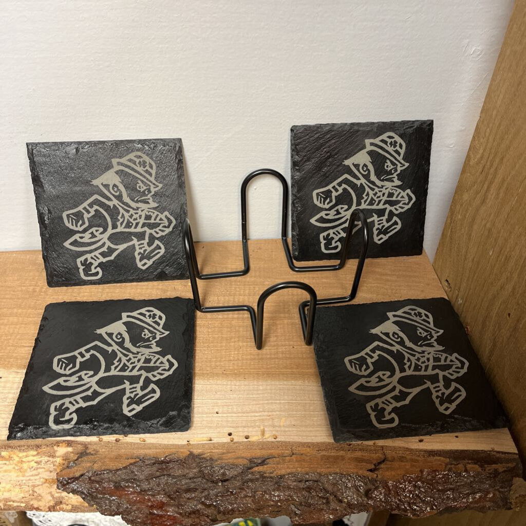 Irish Running Man Coasters Set of 4