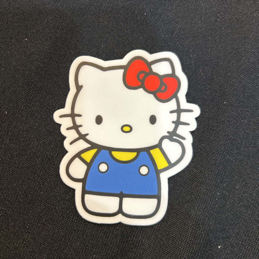 Kitty Sticker Red Bow