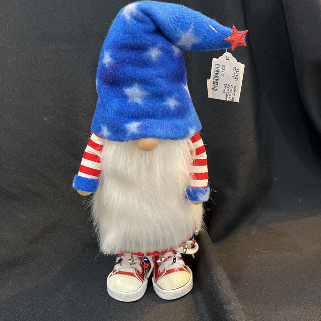 Gnome Patriotic Red Converse Shoes