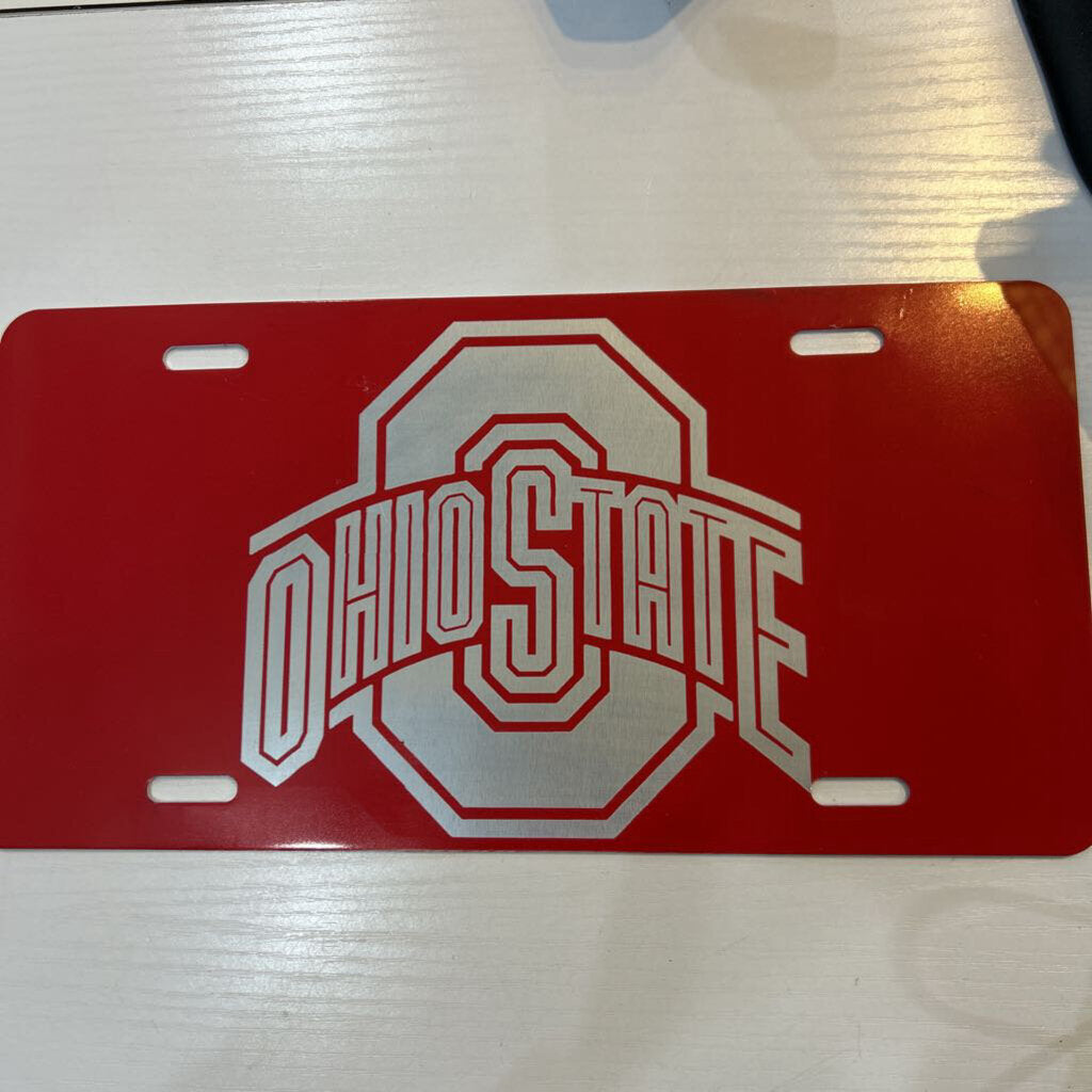 Ohio State Metal License Plate