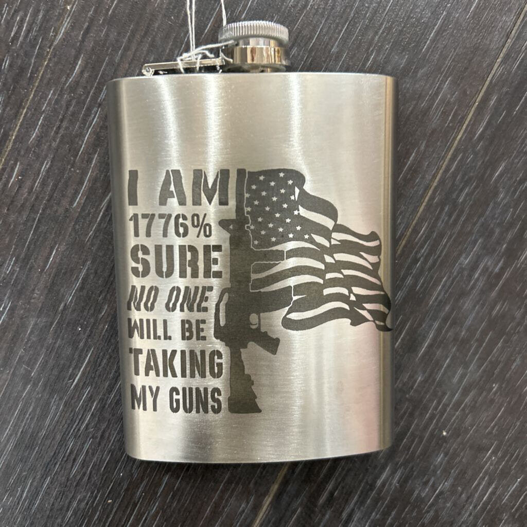 1776% Silver Flask