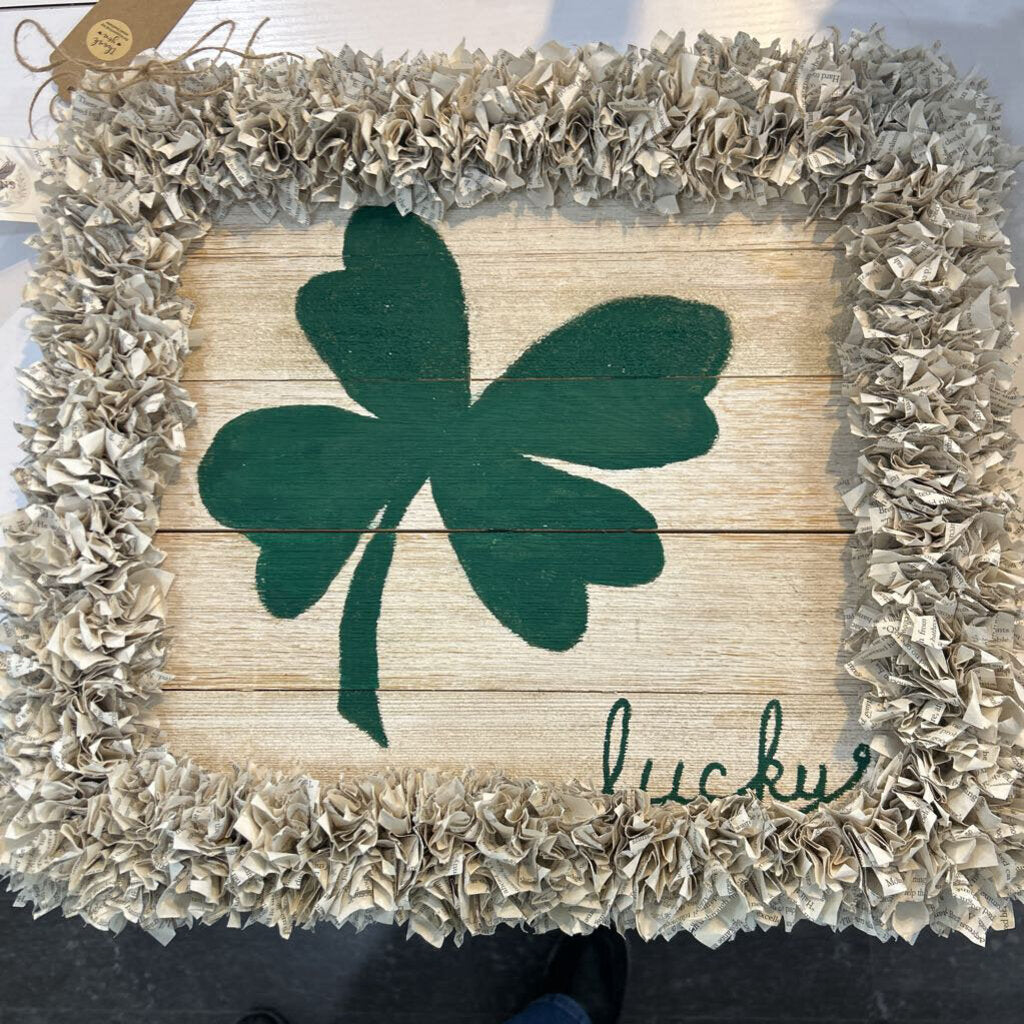 Book Page; Luckey Wood Wall Art