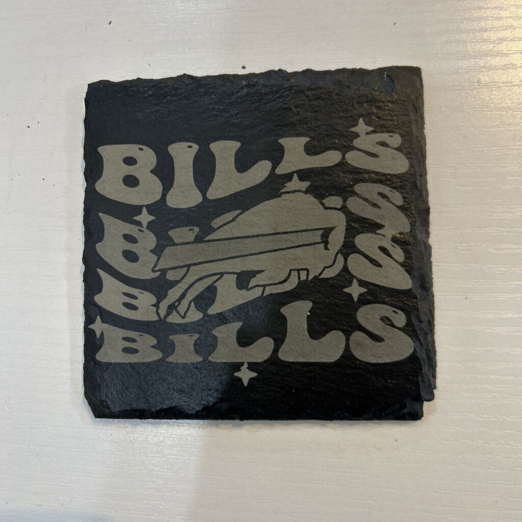 Bills Era Slate Car Coaster