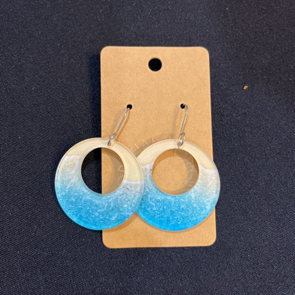 Beach Large Circle Earring