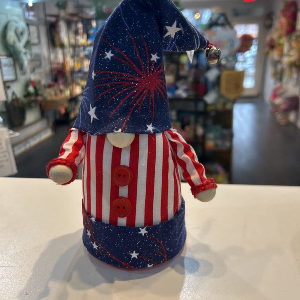 Gnome Patriotic with Fireworks Hat