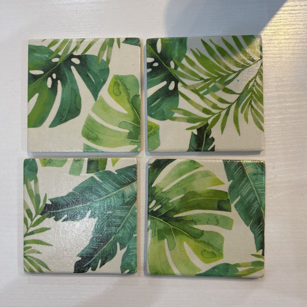 Tropical Square Coaster Set of 4