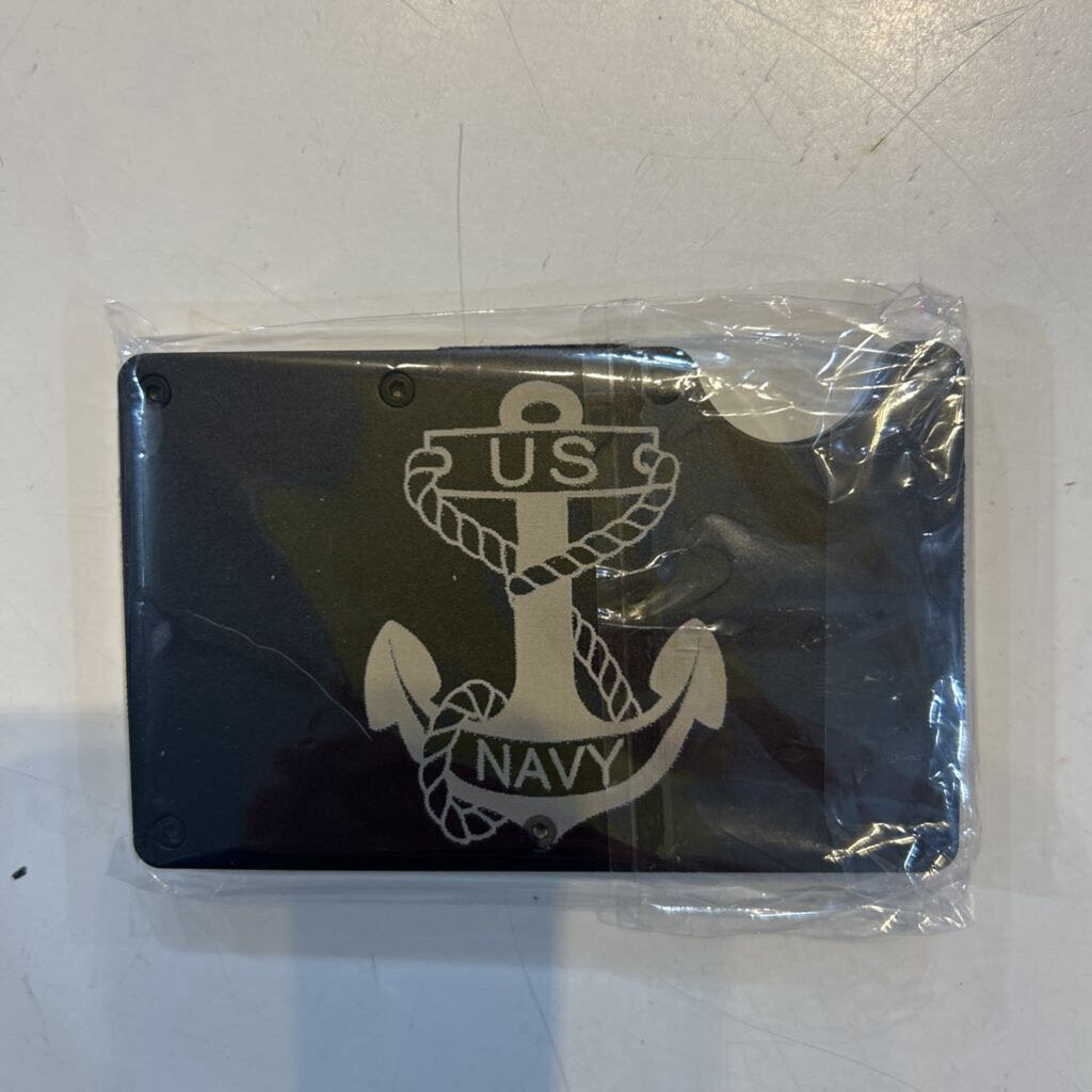 Navy Aluminum Wallet