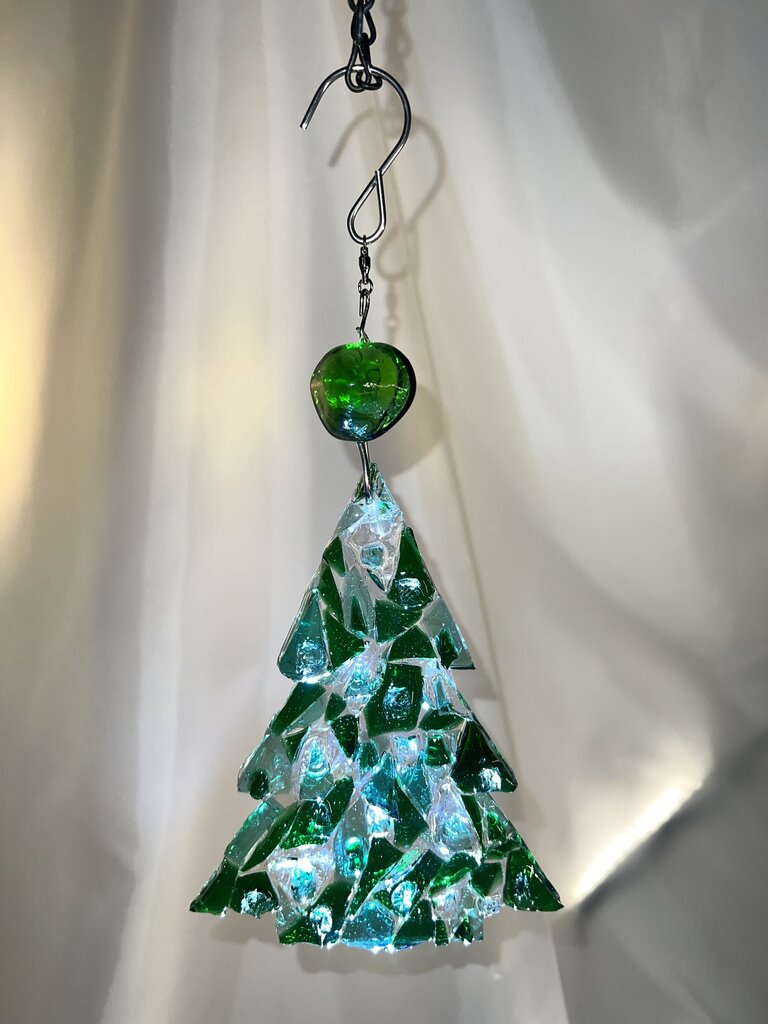 Suncatcher Pine Tree w/stone