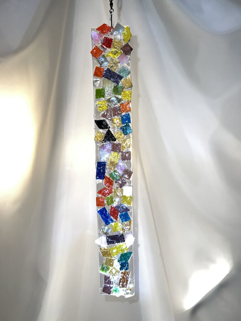 Oblong Wind Spinner multicolored 12in