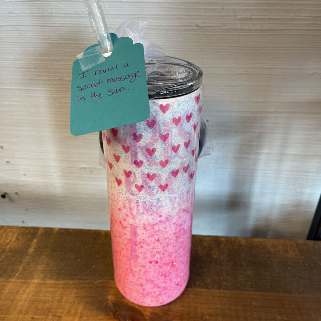Pink Hearts Tumbler