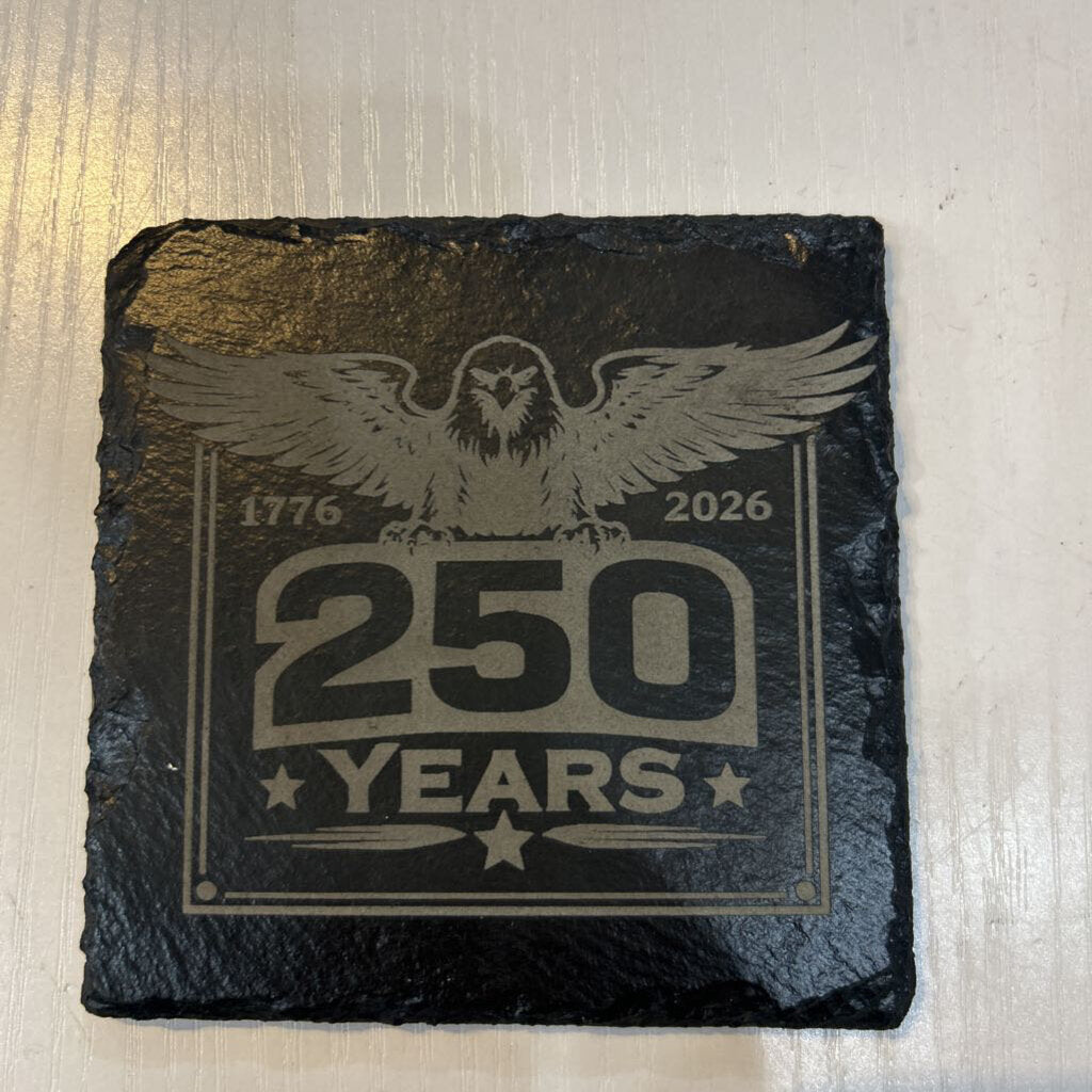 Slate Coaster Eagle 250 Years