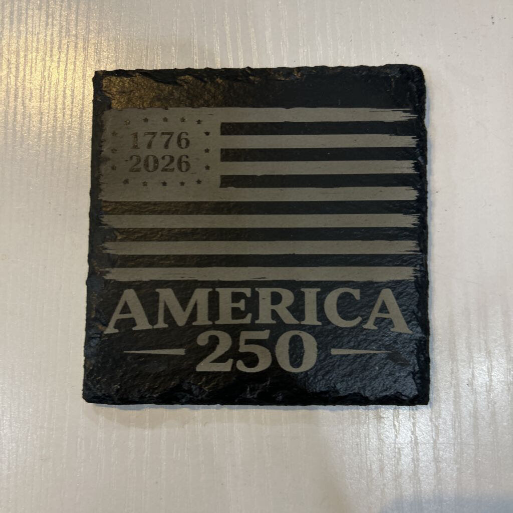 Slate Coaster USAmerica 250 years