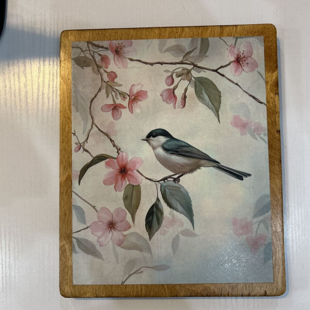 Bird Flowers 9x11