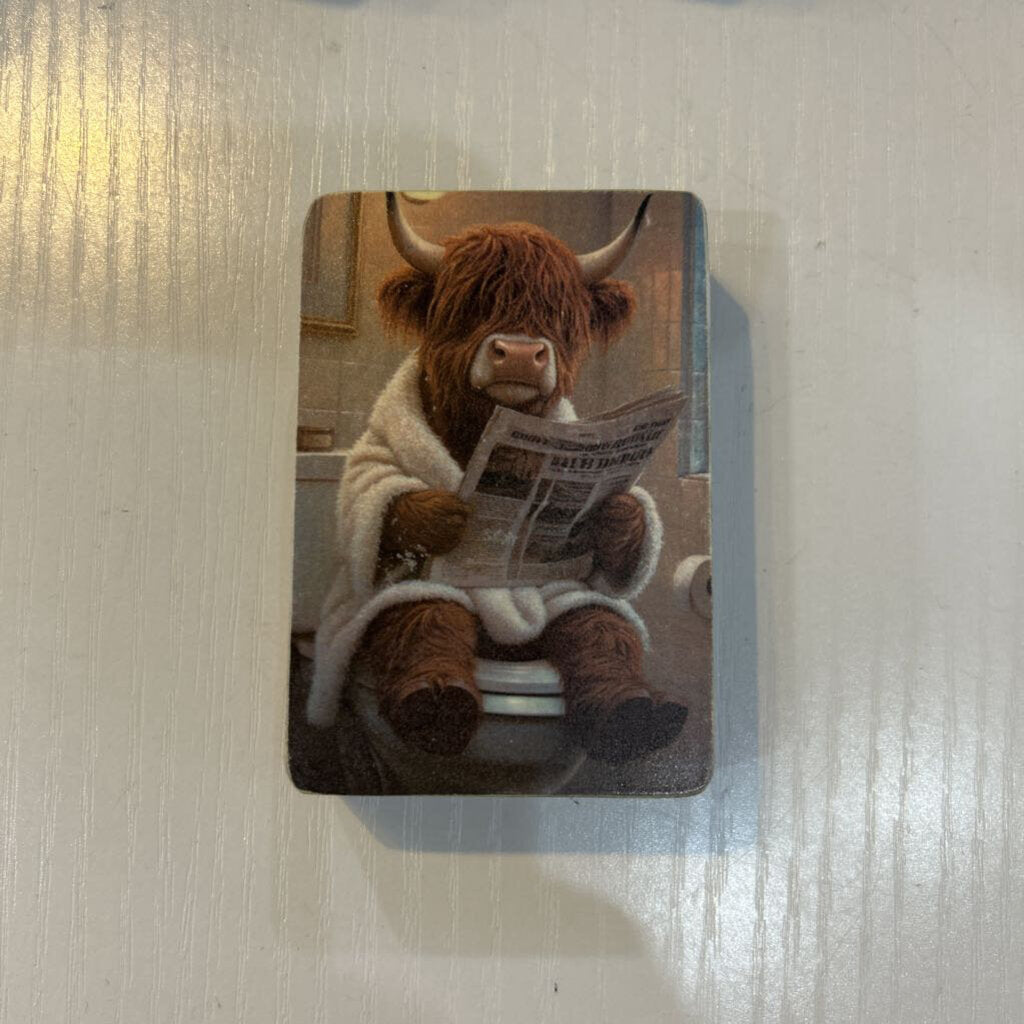 Highland Cow Toilet
